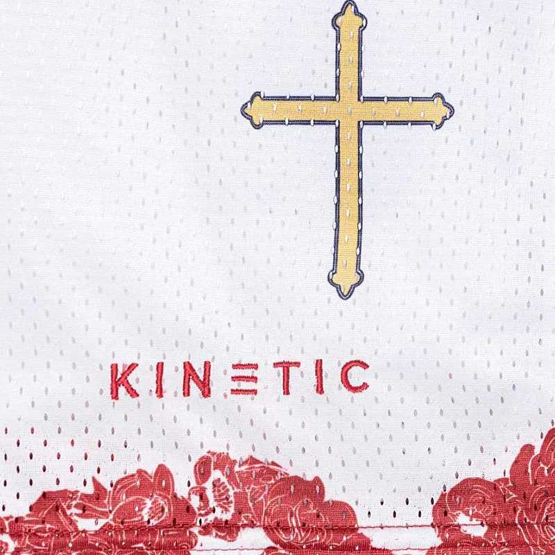 KINETIC Print Trend Shorts Casual Shorts Mens Gym Fitness Sports Streetwear Short Pants Quick Dry Mesh Loose Basketball Shorts N260310