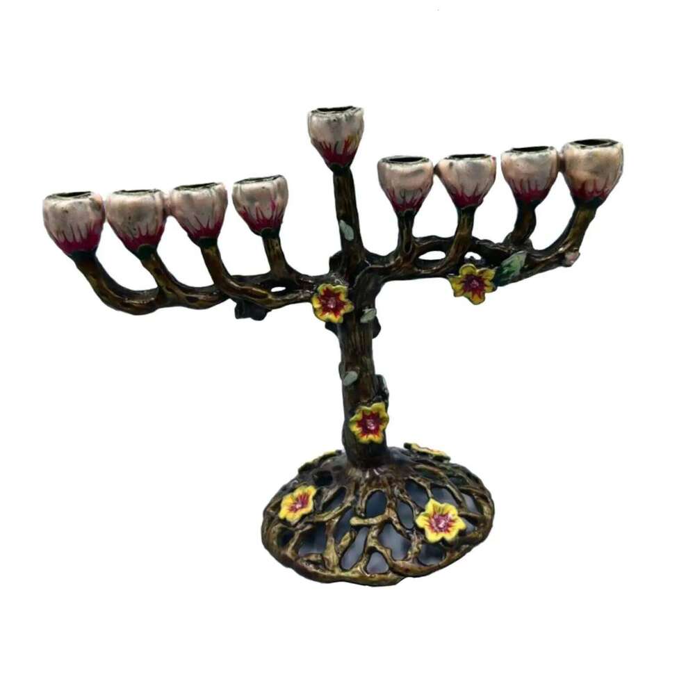 9 Branch Menorah Candelabrum Stand Religious Home Candelabra Tabletop Birthday Candlestick Hanukkah Candle Holder H260310