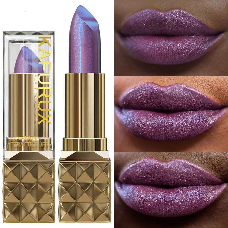 1pc Shiny Waterproof Flash Lasting Color Diamond Lipstick Non-stick Cup Matte Glitter Tint Makeup Lip Cosmetics Z260310