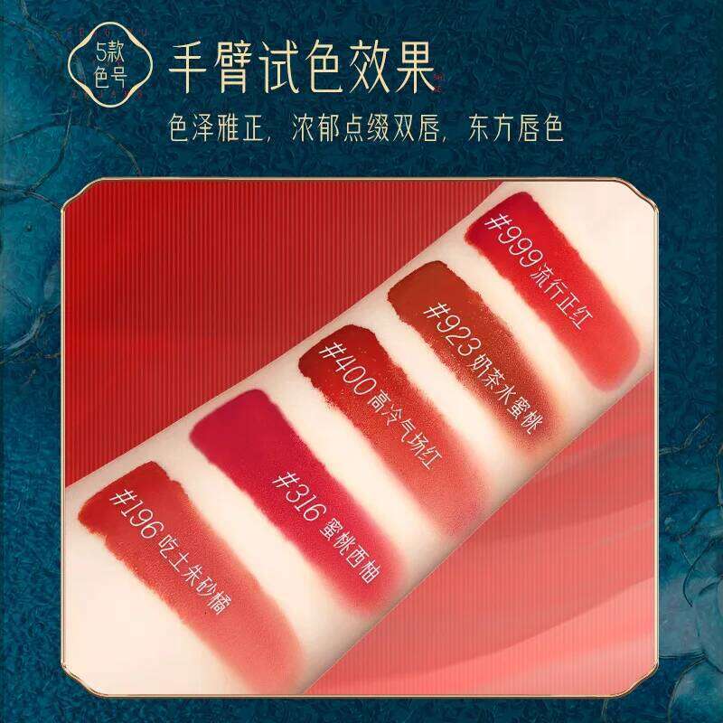 Makeup Lipstick set carved Nude Li pstick Matte Velvet Long Lasting easy to color non-stick cup lip glaze Z260310