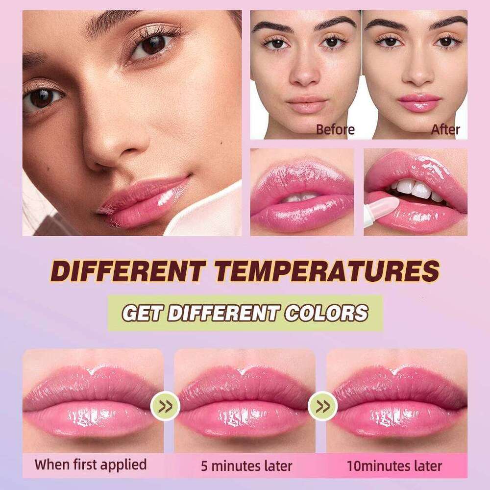 QIBEST 3 PCS Color Changing Balm Sets Tinted Lipstick Moisturizing Lasting Stain Nourishing Repair Lip Care Cosmetics Z260310