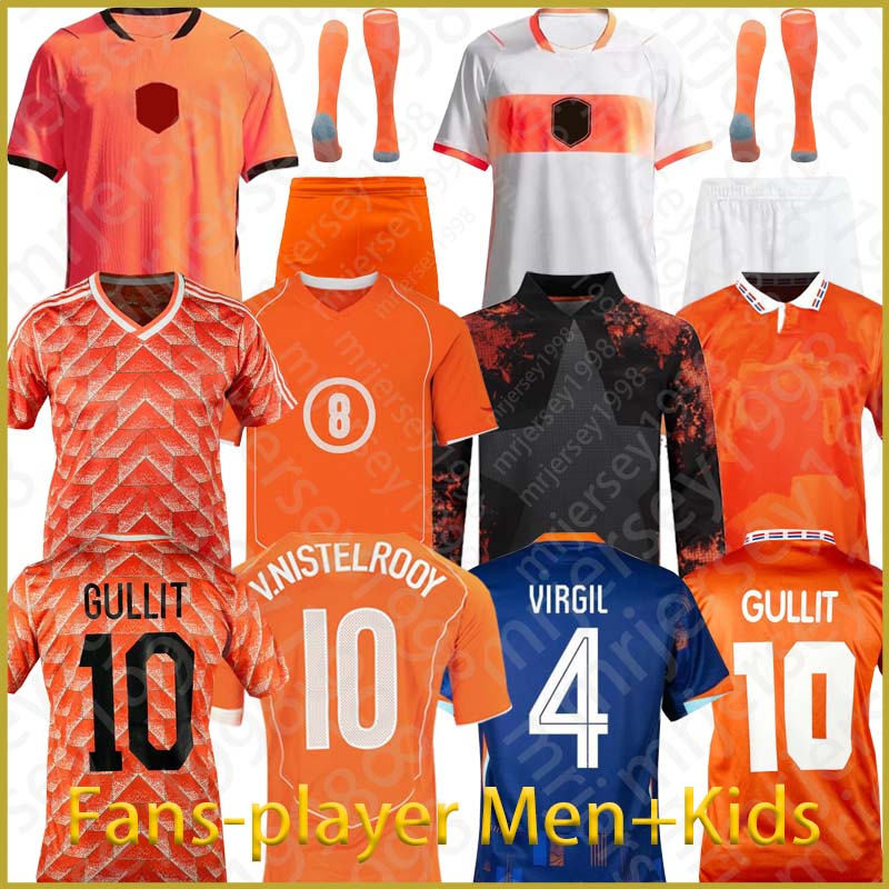 Netherlands Dutch jersey Holland world cup 2026 retro Soccer Jersey Gullit Bergkamp ROBBEN vintage National Team MEMPHIS GAKPO football tops maillot Shirt Kids Kit