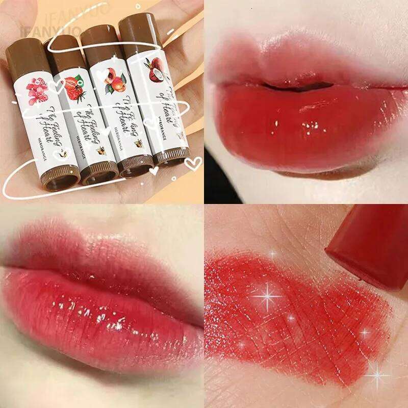 Moisturize Lipstick Fruit Red Tint Cosmetics Color Changing Lip Care Balm Moisturizing Fade Lipline Anti-drying Makeup Z260310