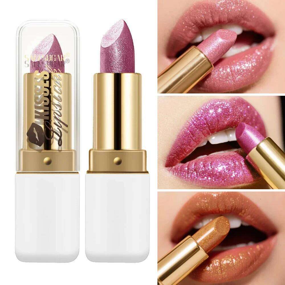 Long Wearing Pearlescent Lipstick Set Waterproof Lip Gloss High Shine Moisturizing Non Stick Cup Matte Balm Z260310