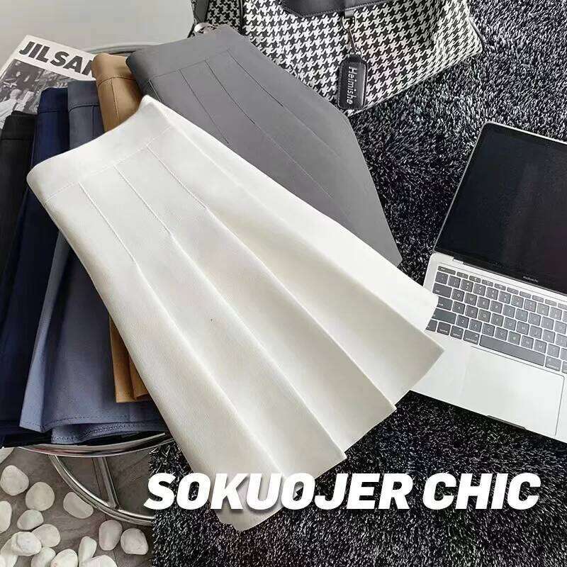 New Vintage Dark Grey Mini Women Ruffles Pleated Sexy Shorts Skirts Female Fashion 2024 Streetwear Mujer Faldas XJ260309