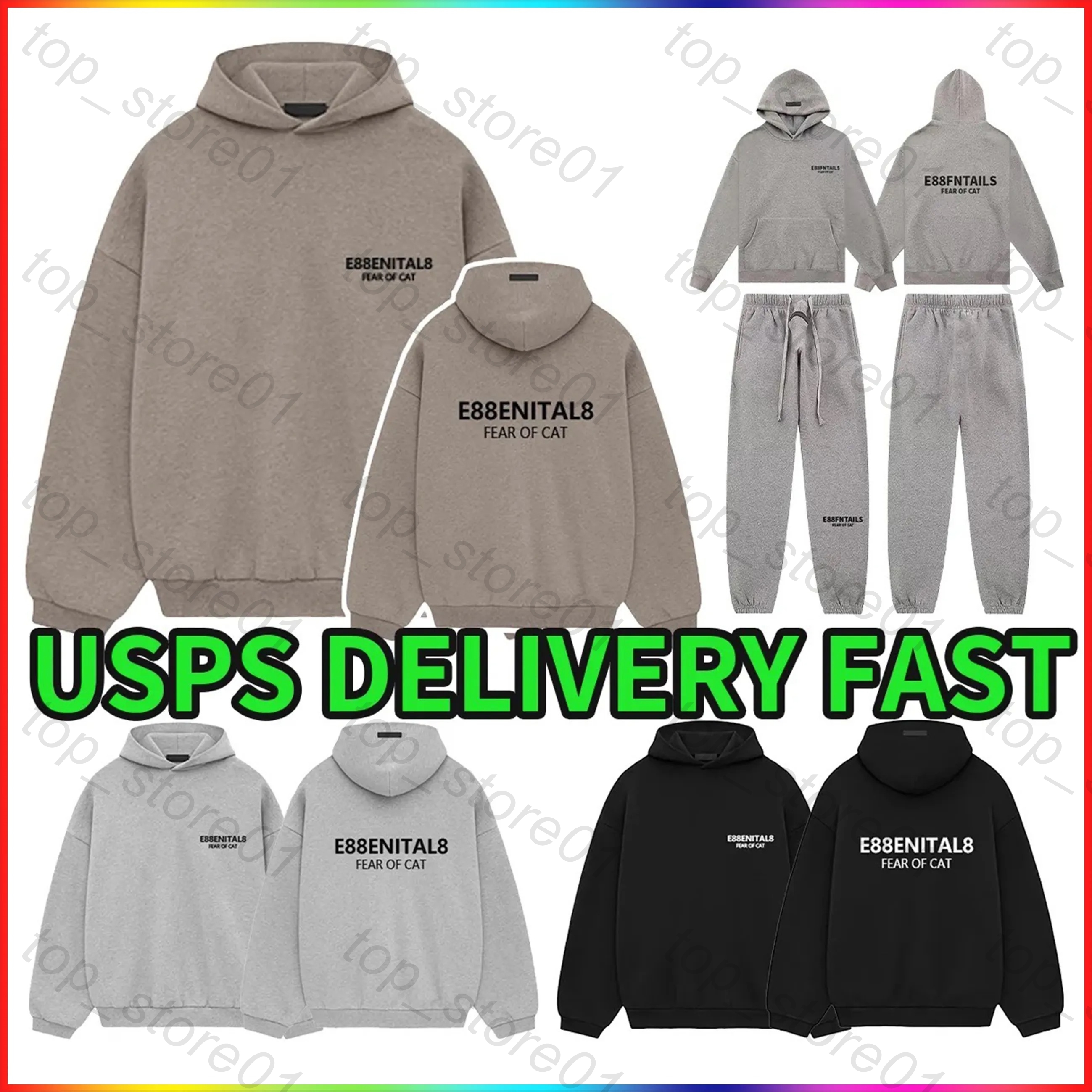 5A designer hoodies for men fashion sweatpants oversize hoodie sweatshirts casual loose long sleeve skateboards tracksuit Classic 3D Silicon Letter Clothing Set