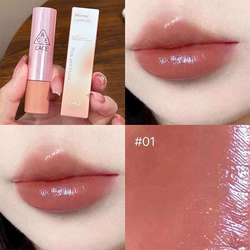 CACE 5 Colors Hydrating Stain Long Lasting Moisturzing Mirror Glass Lipstick Makeup Lip Tint Korean Cosmetic Z260310