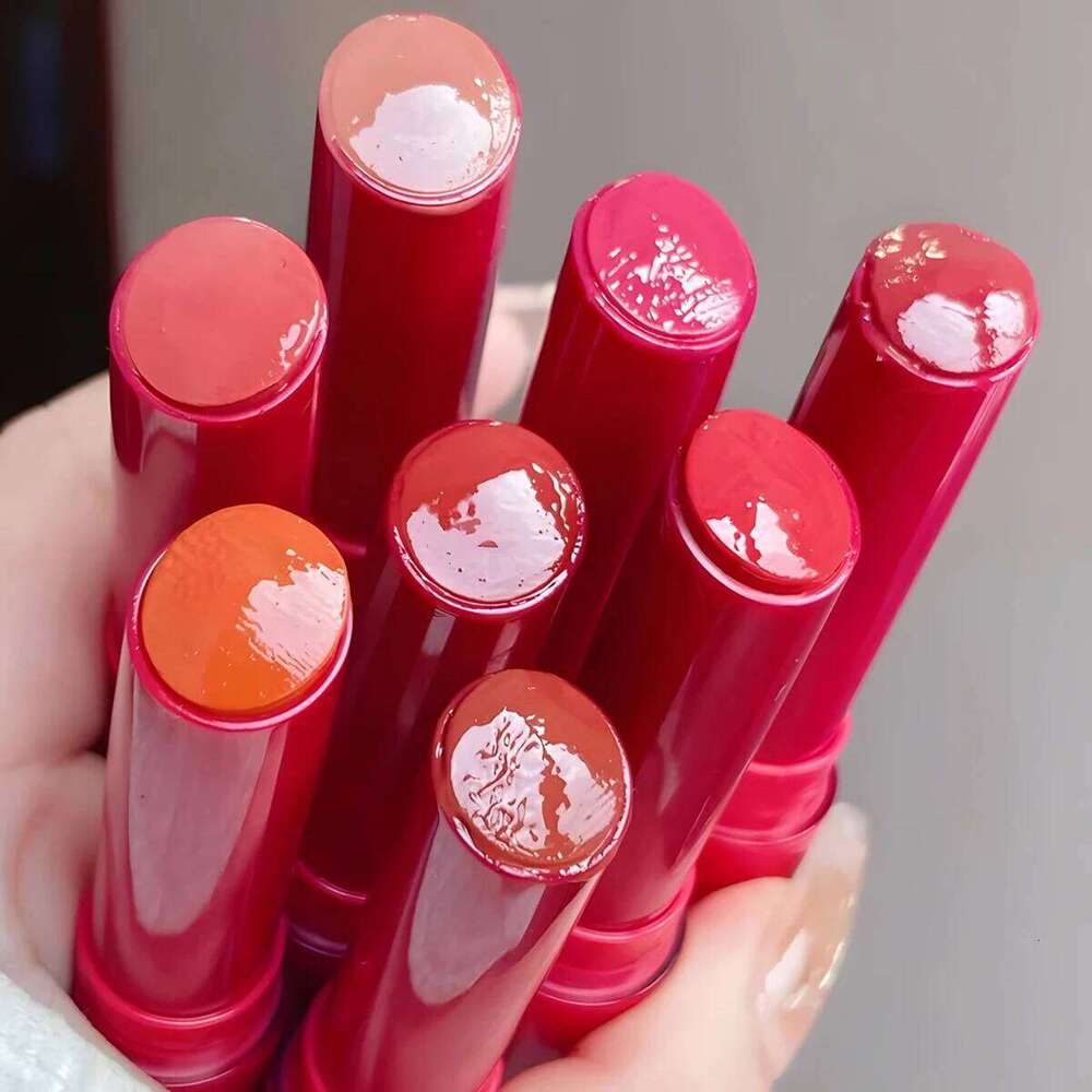 1PCS 8 Colors Jelly Lipstick Moisturizing Mirror Water Light Solid Gloss Glass Tea Red Brown Lip Glaze Tint Makeup Cosmetics Z260310