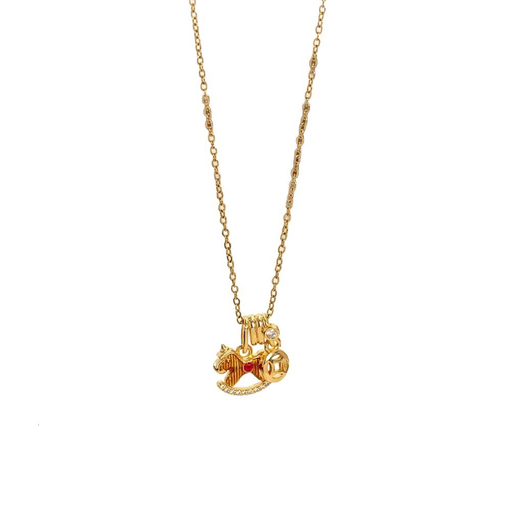 2026 New Designer Luxury Brand Women's Titanium Steel Necklace Instantly Wealthy High End Pendant Unique Multi Functional Elegant Micro Inlaid Co - view 5