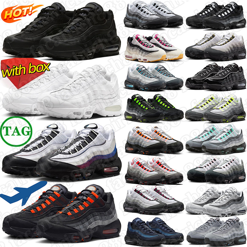 designers with box running shoes for mens womens 95s sneakers 95 black white 95 mens trainers Shock Absorption sports shoes