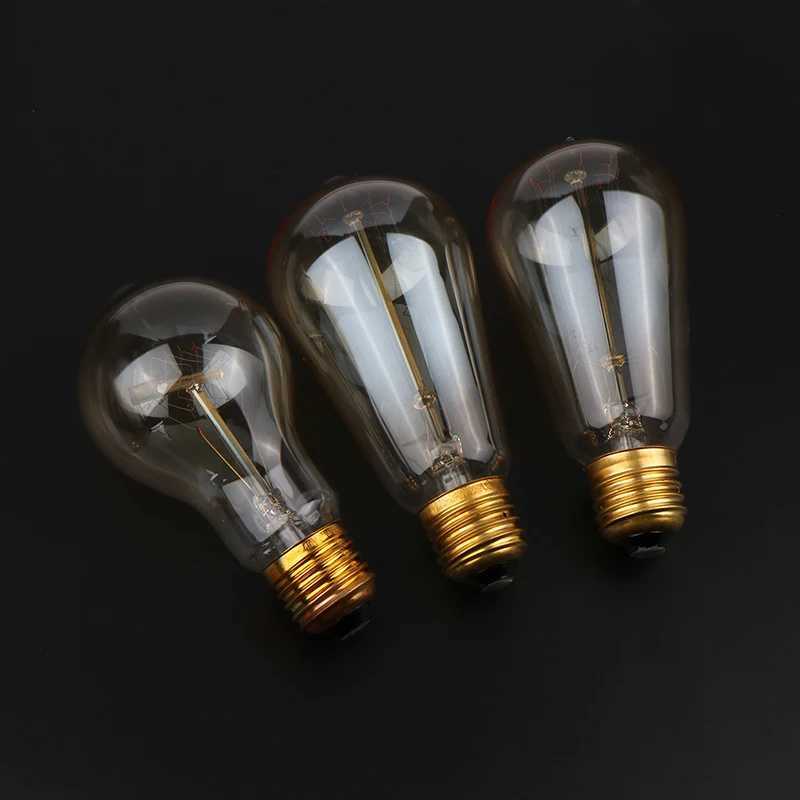 Retro Yellow Light Bulb 220V 110V E27 40W Vintage LED Filament Lamp Incandescent Light Bulb For Home Decor Vintage Lamp H260310