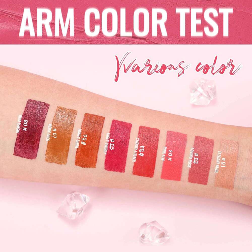 Velvet Matte Lipstick 8 Colors Long Lasting Waterproof Moisturizing Non Stick Lip Makeup For Daily Natural Look Z260310