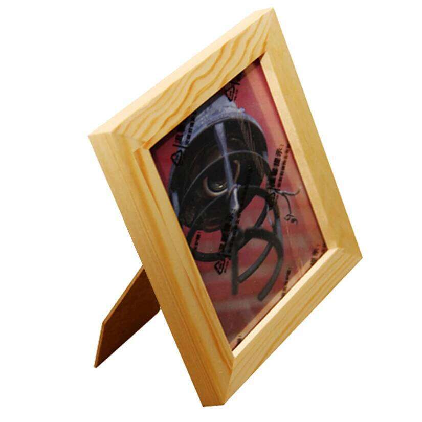 Classic Wooden Square Picture Plexiglass Include Poster Frames For Wall Hanging Family Gift Photo Frame H260310 - view 5
