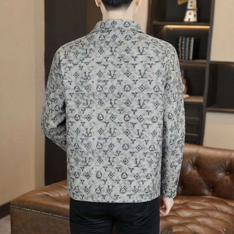 New Trendy Jacket Men, Casual With A Turn-Down Collar, 2025 Fashion Brand Top, Stylish For Spring And Autumn, Slim Fit, High Quality Asia Size