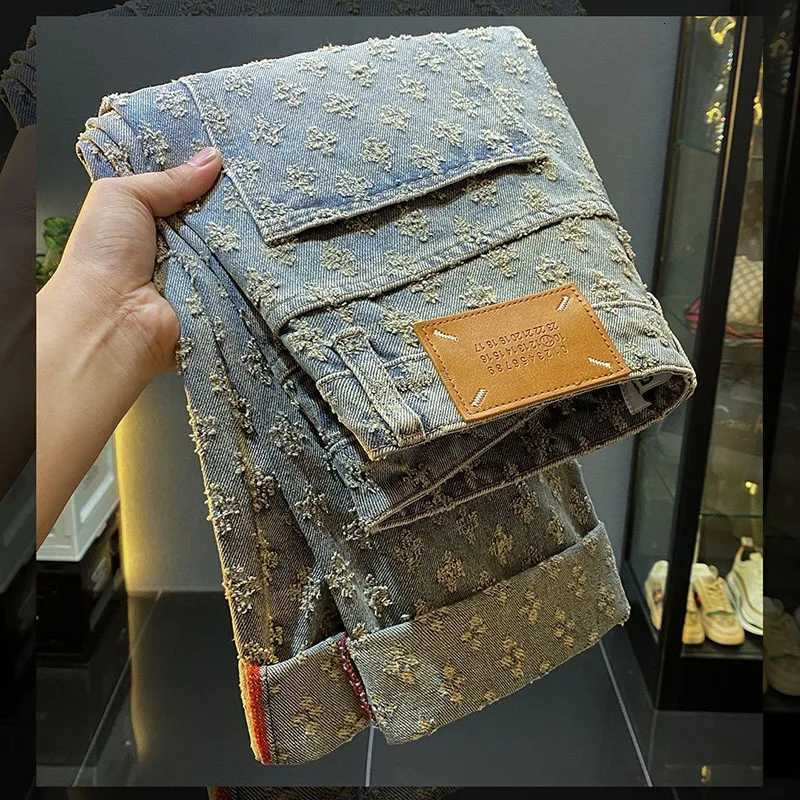 Spring Autumn New Jeans Brand Joker Casual Loose Straight Wide Leg Pocket Waist Comfortable Soft Casual Temperament Fashion JeanT260310