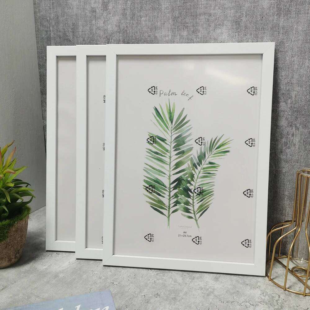 3Pcs Wooden Frames Picture Wall 10X15 15X20 20X25 A4 Frame Stand For Pictures Photo Decor Commemorative Gift H260310 - view 3