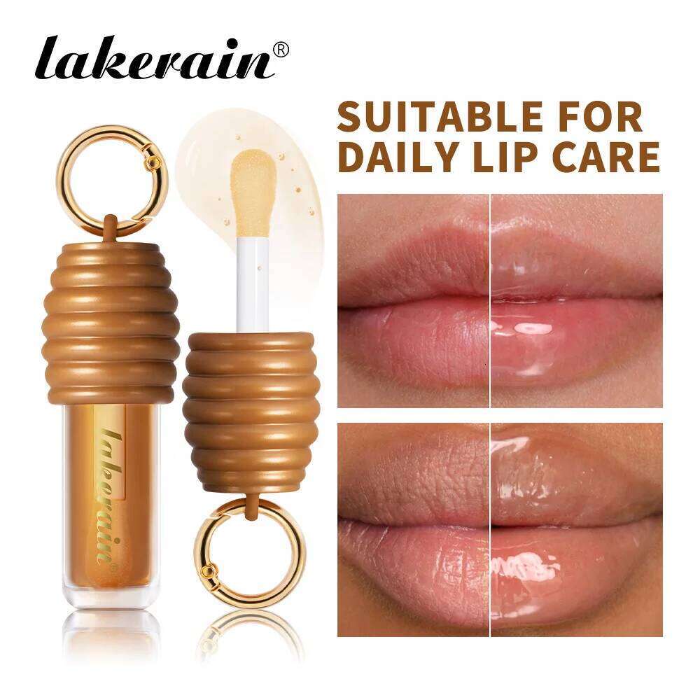 Lakerain Honey Gloss Long Lasting Moisturized Texture Lightweight Non-sticky Gorgeous Glossy Finish Smooth Lip Makeup Z260310