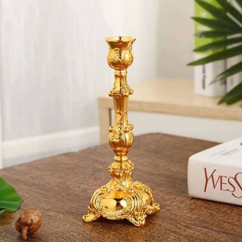 Candlestick, Decoration For Dinner Candlelight Lighting Ins Wind Shooting Background Furniture Decor Vintage Style H260310