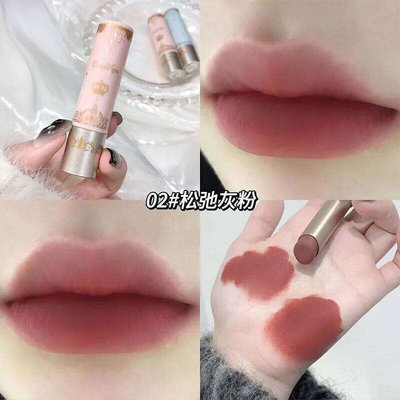 DAIMANPU Velvet Mud Stick Waterproof Lip Resistant Long Lasting Matte Lipstick Silky Smooth Smudge-Proof Lips Makeup Z260310