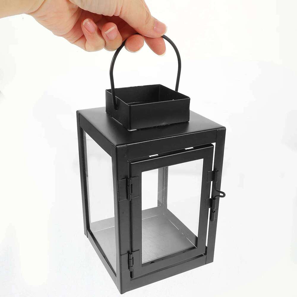 Simple Retro Metal Holder Decorative Lantern Home Garden Candles Holders Tealight Table Decor Romantic Wedding H260310