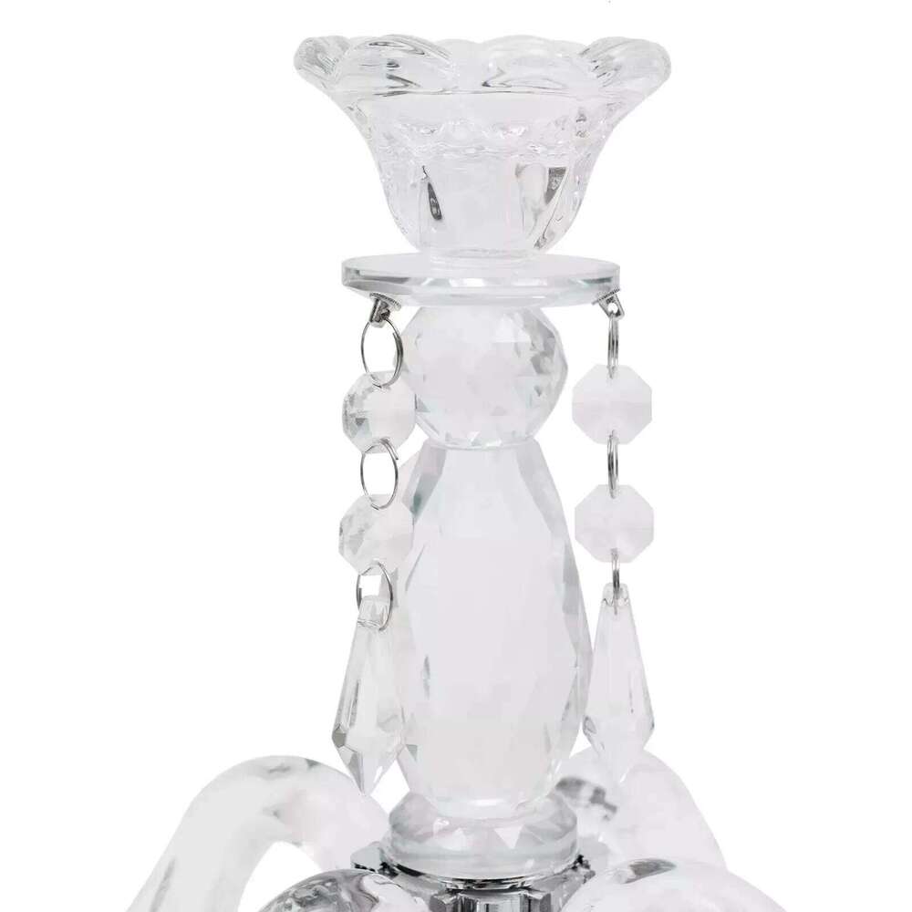 Arm Crystal Centerpieces With 5 Heads Candle Holder Decorations H260310