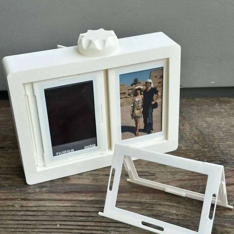 1 Pc Rotatable Idol Photocard Frame - Kpop Picture Display Stand Desk Accessory Room Desktop Decor Photo Holder H260310 - view 3