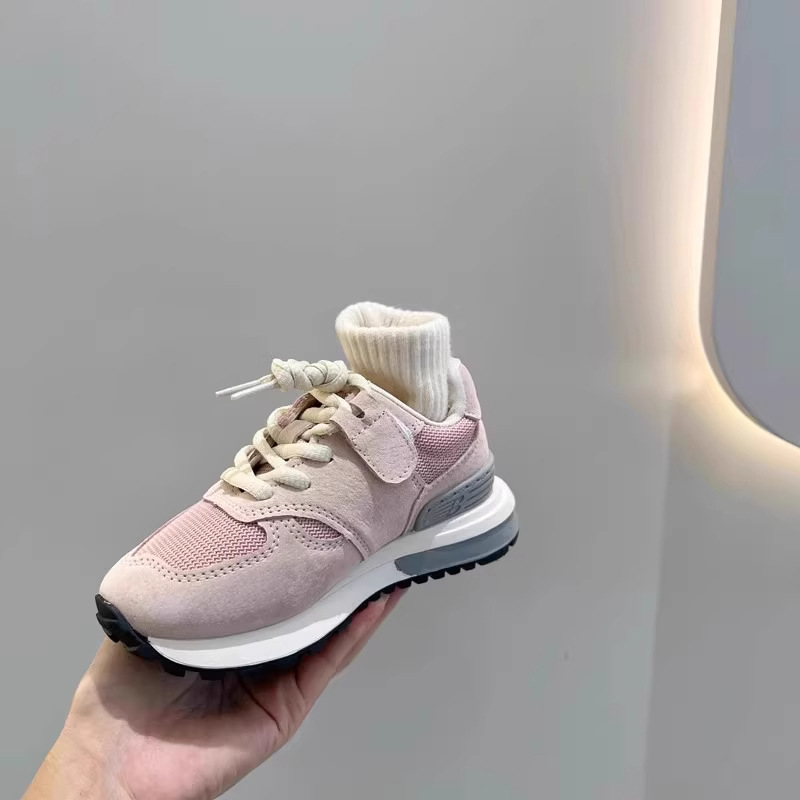 New Free shipping designer shoes for kids running shoes grey pink Fashionable and versatile outdoor sneakers sport shoes