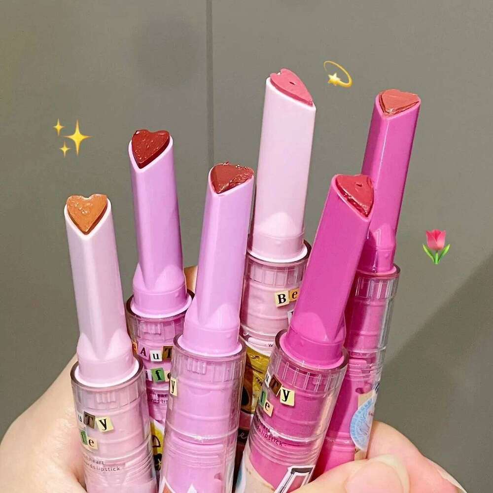 Herorange Heart Solid Lip Gloss - Hydrating Glossy, Jelly Glass Finish, Daily-Use Lipstick Pen Z260310