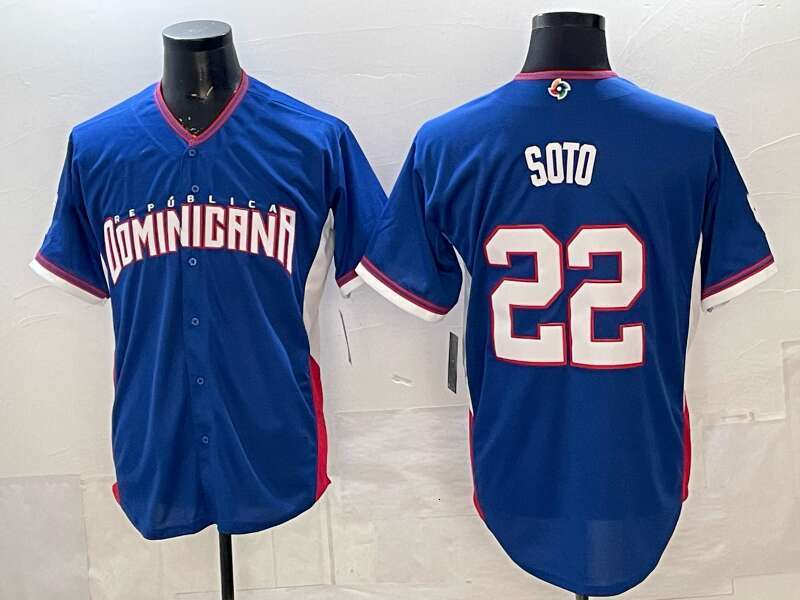 Yourteamjersey Dominican Republic 2026 World Baseball Jersey Juan Soto shxinet Fernando Tatis Vladimir Guerrero Jr. Jose Ramirez Ketel Marte Rafael Devers