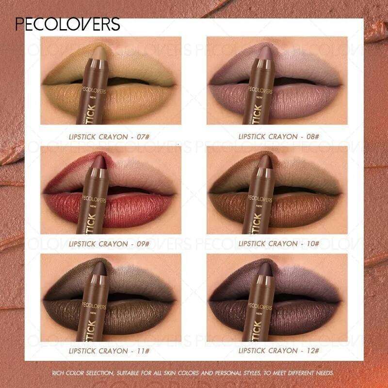 Brown Tube Liner, Multi-color Selection, Matte Lipstick, Depicting Contours, Full and Attractive Lips, Lip Cosmetics Z260310