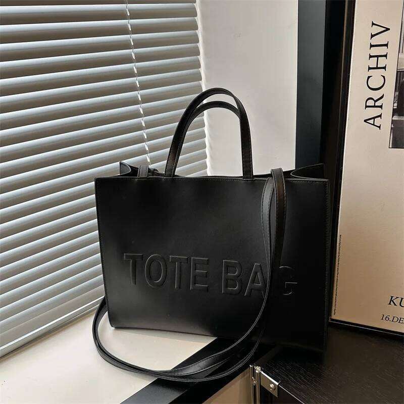 Simple Vintage Large Capacity Tote Bag, Casual Fashion Handbag Shoulder Crossbody Bags for Women Daily Travel Shopping Commuting XJ260310