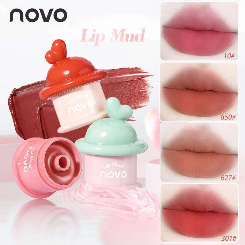 Matte Mud, Long-Lasting, Non-Stick, velvet Gloss, Dual-Use For Lips & Cheeks, Create Bright And Attractive Lip Makeup Z260310