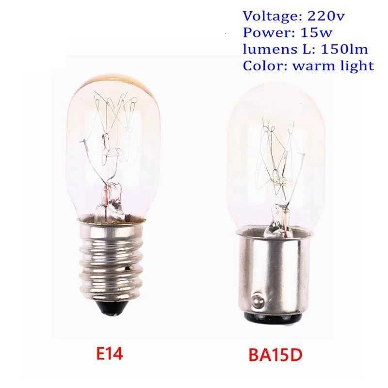 15W BA15D E14 220v Sewing Machine Bulb Incandescent Lamp Corn LED Fridge Light Bulb Led Light Bulb For Sewing Machine Supplies H260310