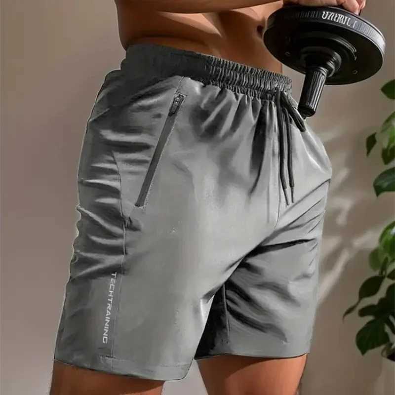 UETEEY Summer Shorts Men Gym Sport Running Squat Fitness Workout Man Short Pants Breathable Quick-drying Drawstring Mens Shorts N260310
