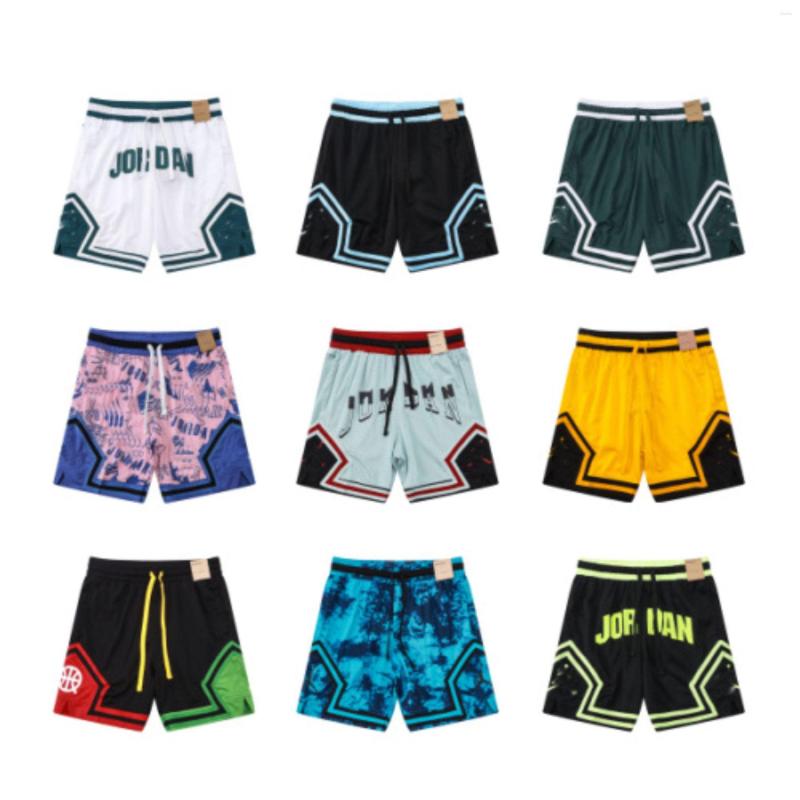 Men's Pants American Style Flying Knee Shorts Pattern Large Mesh Breathable Quick-drying All-match Basketball Fitness Quarterpants