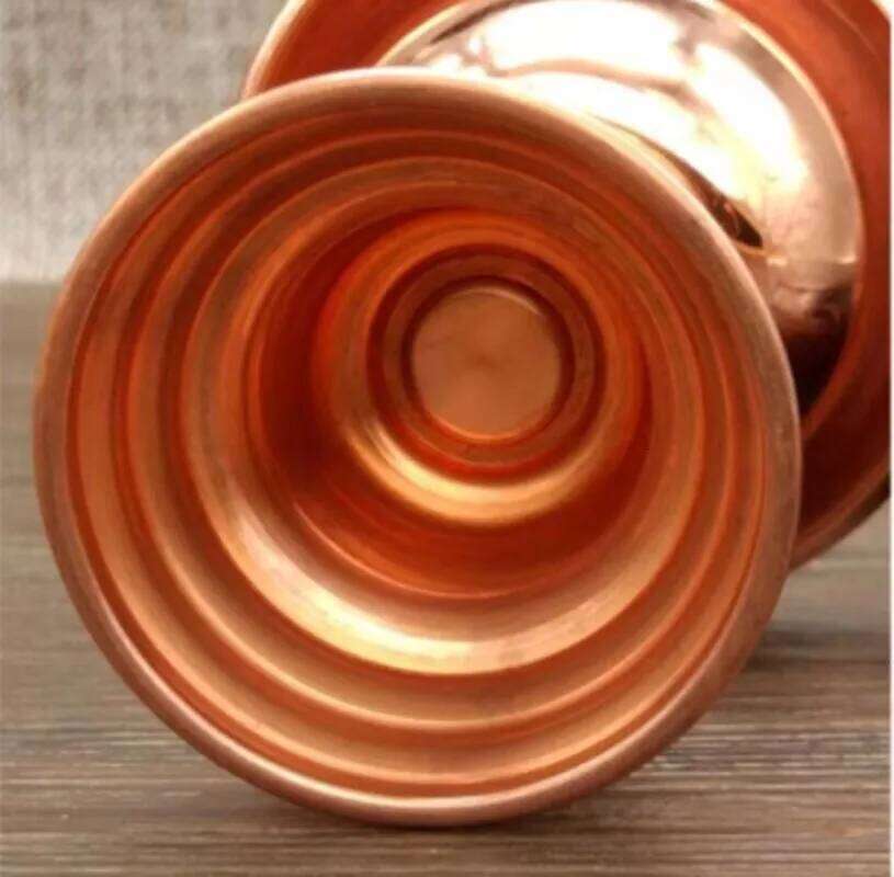 Red Brass Tibetan Candlestick Religion Handcrafted Polishing Altars Candle Floating Light Lamp Buddhist Tribute Table Decoration H260310