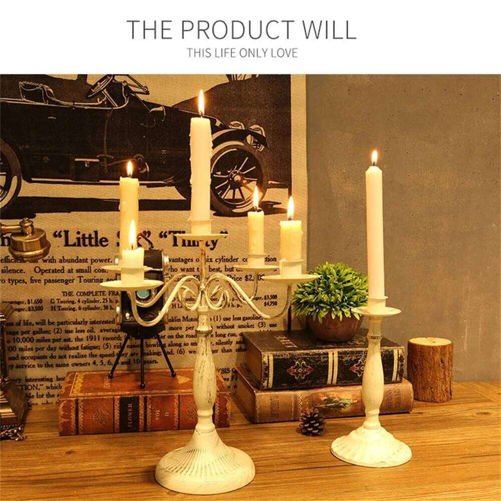 1PC, Candle Holder Table Modern Decorations Candles European Hotel Wedding Candlestick Decoration H260310