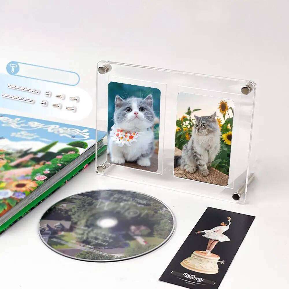 Transparent Idol Picture Poster Acrylic Protective Album Photo Frame Stand Photocard Holder CD Storage H260310 - view 3