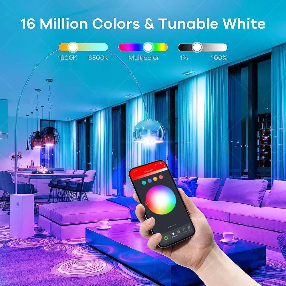 Tuya Wifi E27 Led Lamp RGB CW WW Zigbee Led Light Bulb Works with Alexa Google Home SmartThings for Smart Life Decoration H260310