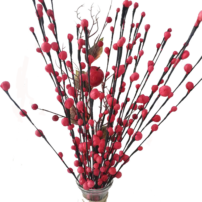 Artificial Small Buds Silver Willow Paper Flower Wholesale for Table Centerpieces Bridal Shower Home Easter Spring Wedding Party Decor DIY Floral Arrangement