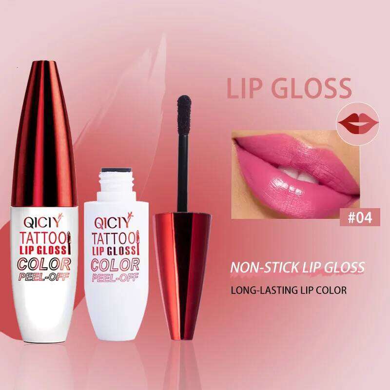 Tear Lip Gloss 4 colors easy to apply lipstick, moisturizing and long-lasting anti-sweat non-sticky cup tearing lipstick Z260310