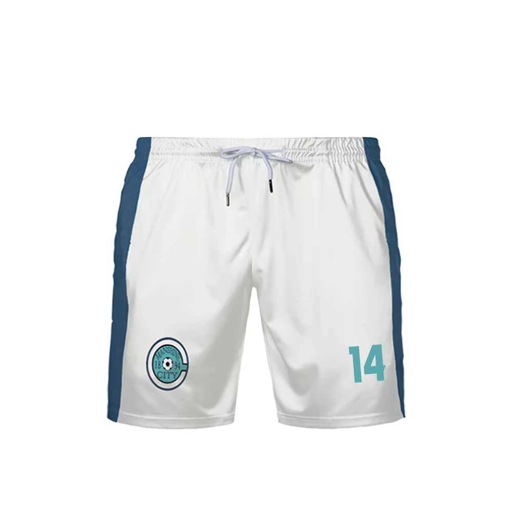 New Blue Lock Anime Manshine City Team Nagi Isagi Youth Shorts Quick Dry Breathable Mens Sports Short Bottoms N260310
