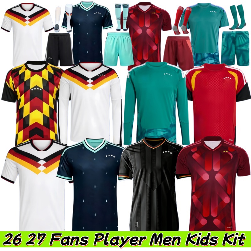 2026 Germany Soccer Jerseys 2025 2026 Germany Retro 125 Year Anniversary Jerseys Home Away Fans Player Men Kids Kits MUSIALA WOLTEMADE GNABRY KROOS MULLER HAVERTZ