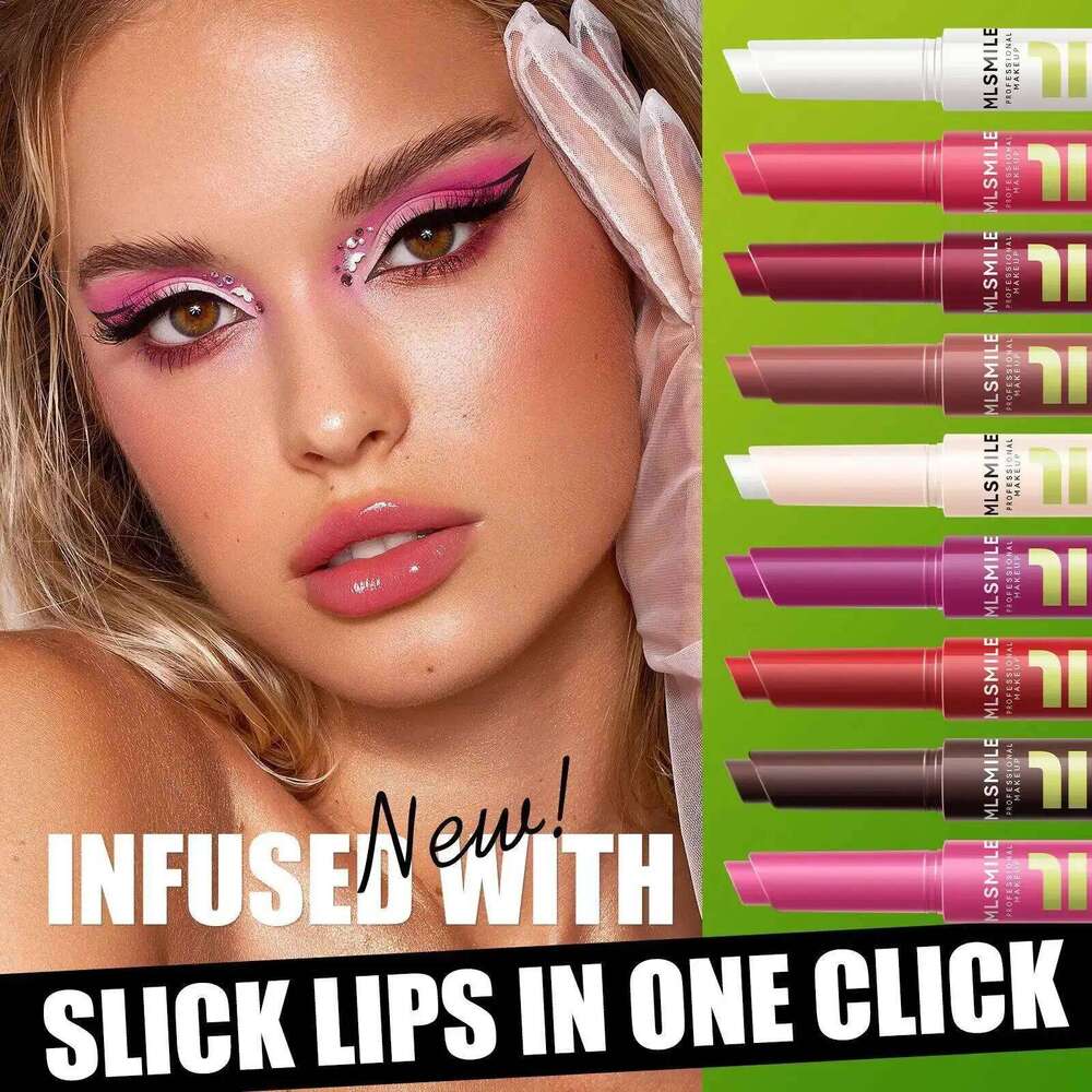 MLSMILE 3pcs Long Lasting Set Moisturizing Cream Tint Pearl Mirror Lip Gloss Easy Color Pressed Solid Lipstick Z260310