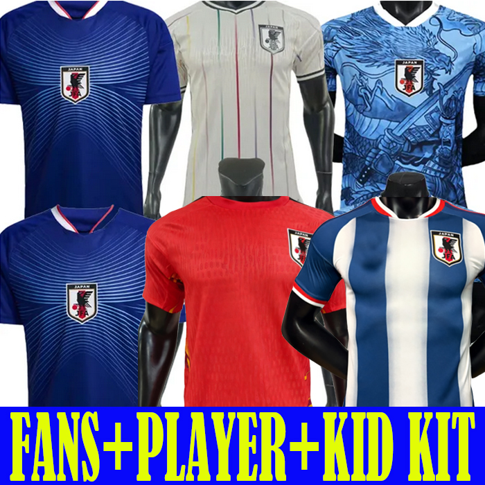 fans player version 2025 2026 JaPaN Soccer Jerseys Long sleeve 24 25 26 Kami cartoon YEARS AYASE K.NAKAMURA MINAMINO OGAWA Kids kits football shirts short long sleeve