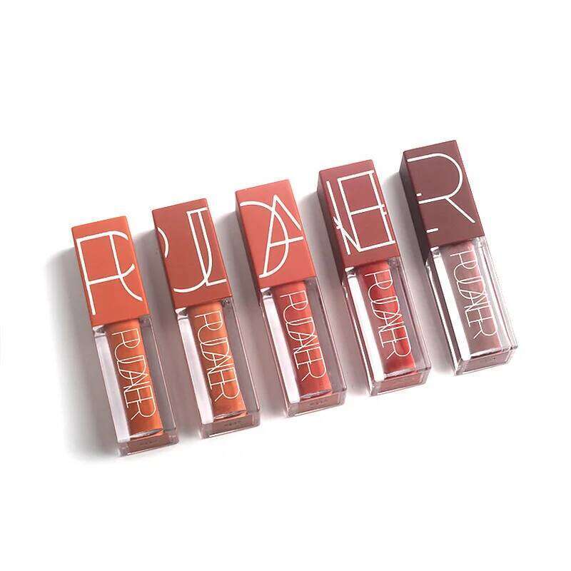 Free Shiping Nude Pumpkin Color Lipstick Gloss Velvet Matte Non-Decolorizing LongLasting Waterproof Lip Stick LipGloss Z260310