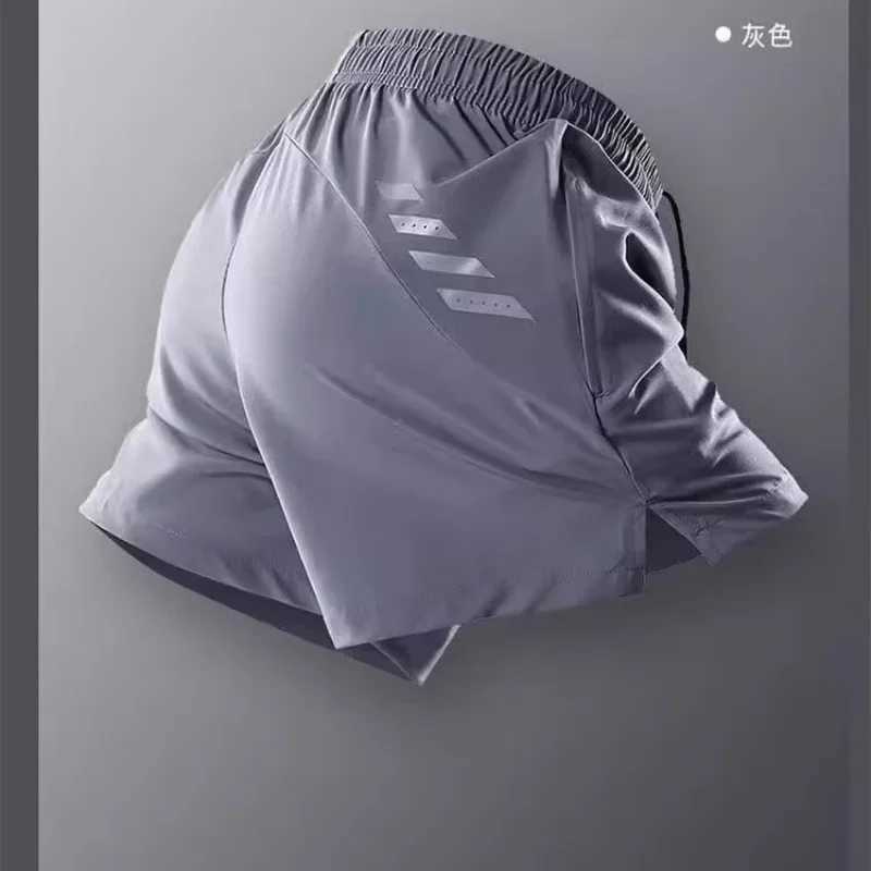 Sports shorts mens track and field training three quarter pants summer thin fit fitness running marathon quick drying pants N260310