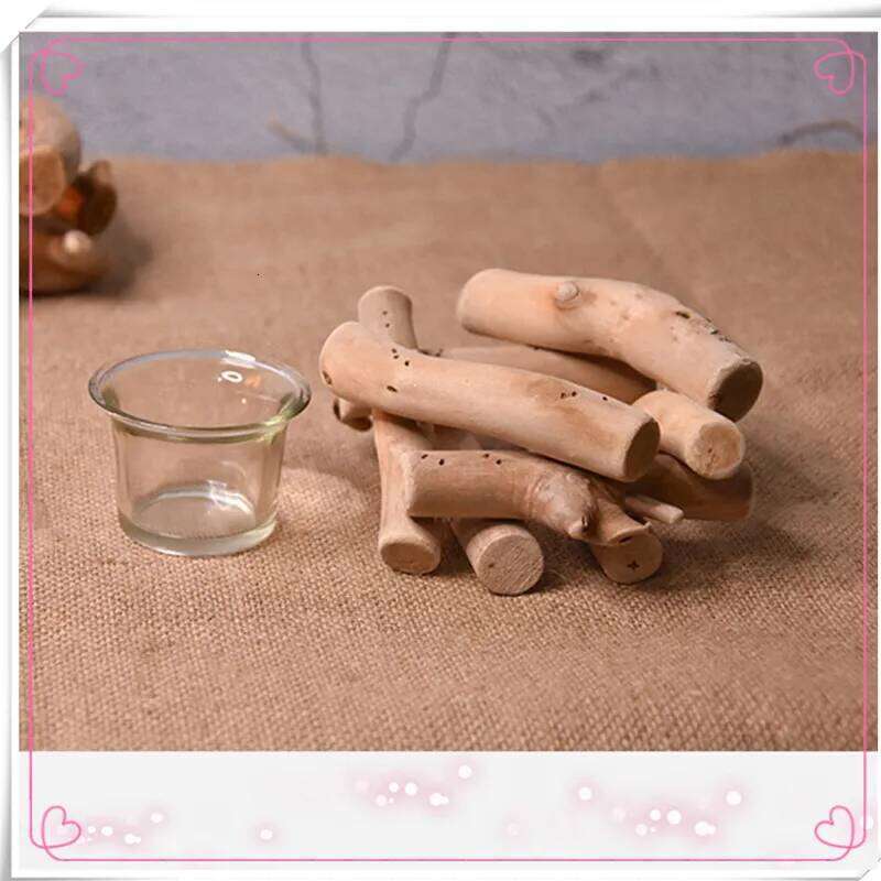 Rustic And Romantic Wooden Delicate Christmas Vintage Candle Holder for DIY New Year Party Wedding Home Decor Craft Gift H260310