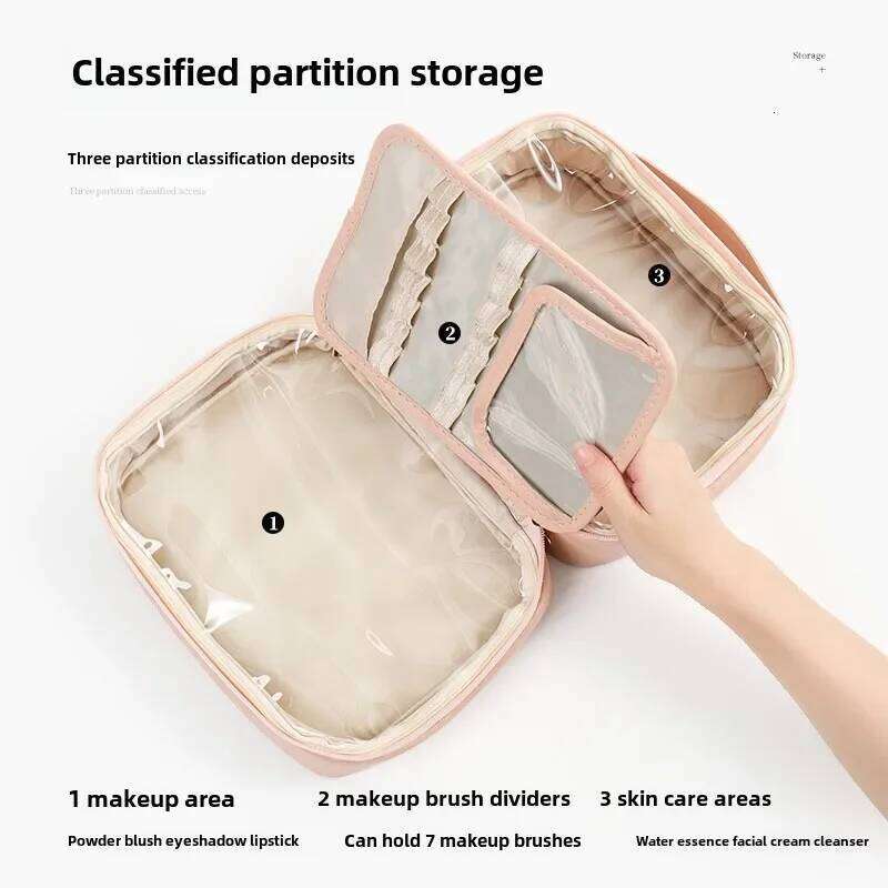 Women's Travel Cosmetic Bag Large Capacity Toiletry Organizer Portable Storage Case Waterproof Makeup Pouch XJ260310