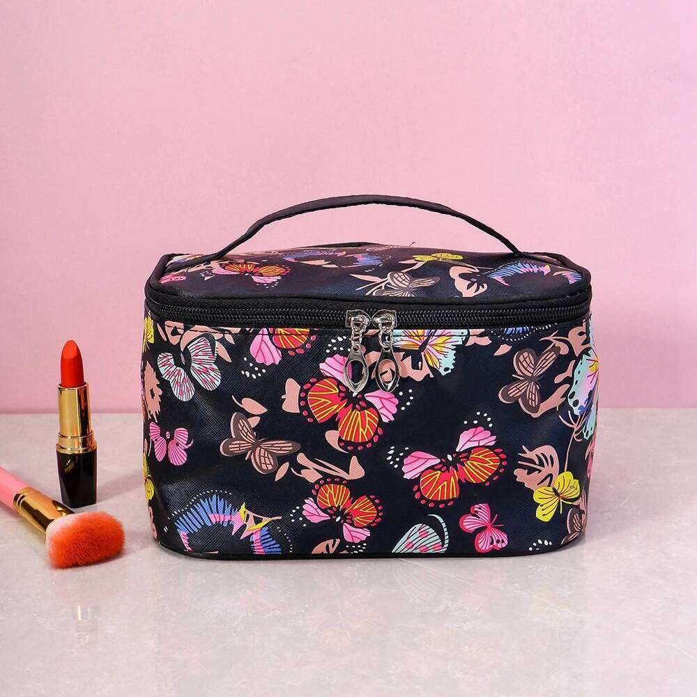 1PCS Square Makeup With Large Capacity, Storage, Travel Portable Men's And Women's Toiletries Bag XJ260310